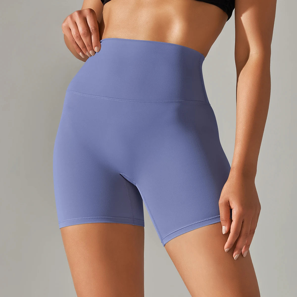 Biker Shorts Medium-Height/ Women's Gym Shorts /Yoga Shorts (Ellie Survivor's Edge)