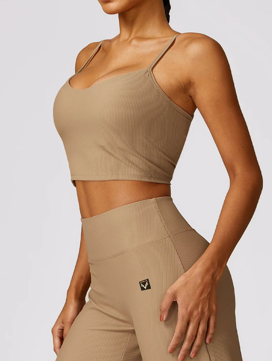 Victorious LuxeMotion 2Pcs Ribbed Sports Set