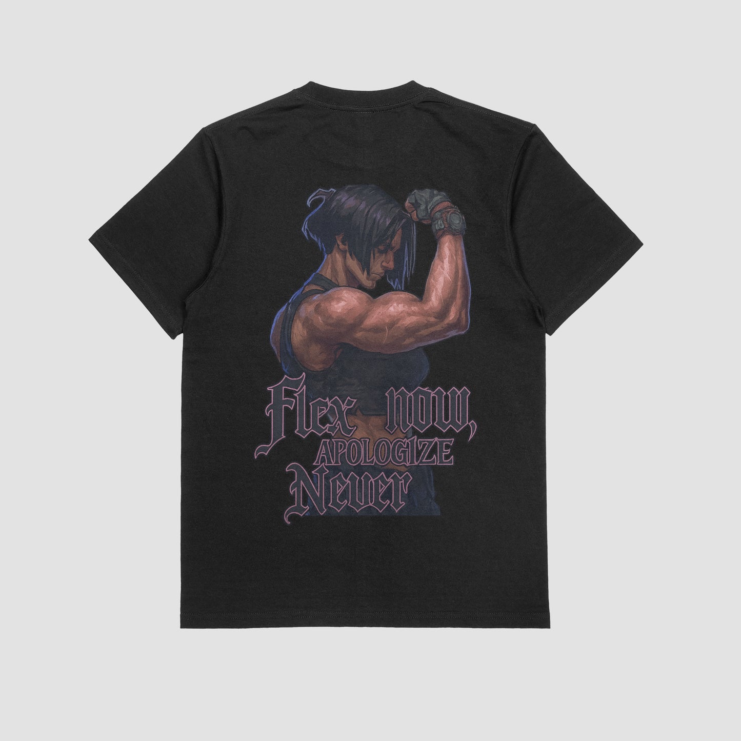 Sevika "Flex Now, Apologize Never" Gym T-shirt (Oversized)