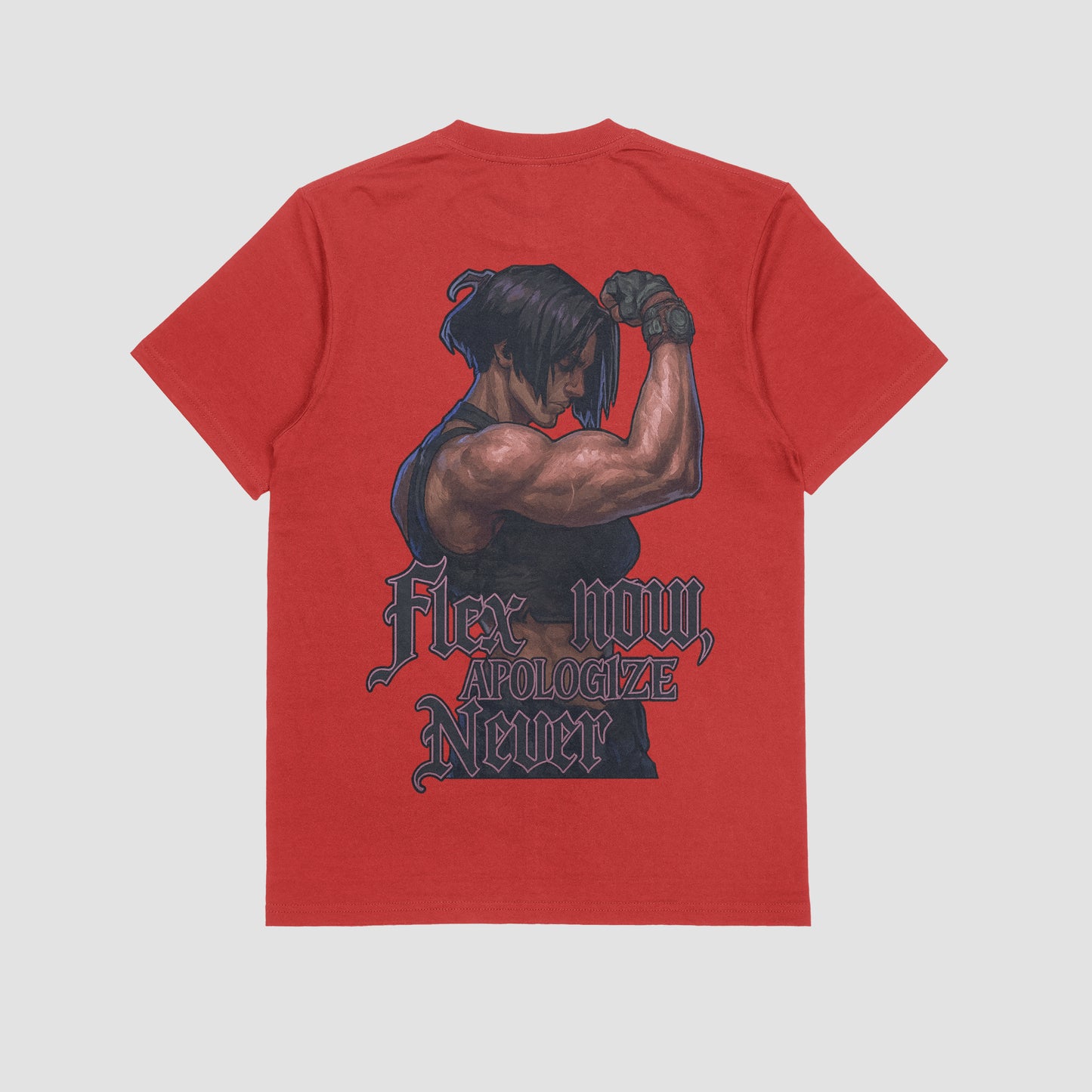 Sevika "Flex Now, Apologize Never" Gym T-shirt (Oversized)