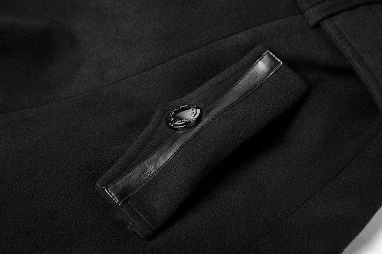Victorious Obsidian Warden Button Wool Coat