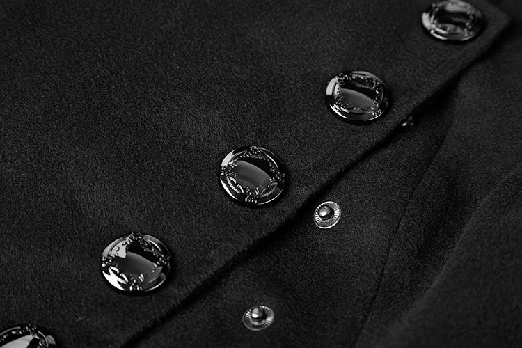 Victorious Obsidian Warden Button Wool Coat