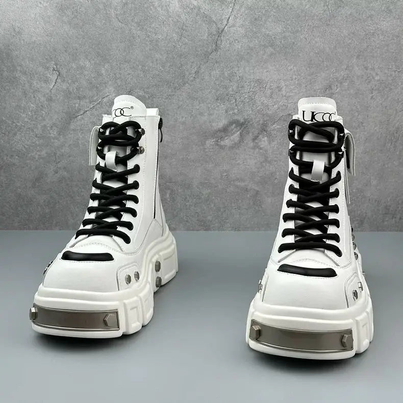 Victorious Fiery Fuji Thick-soled High-top Men's Boots