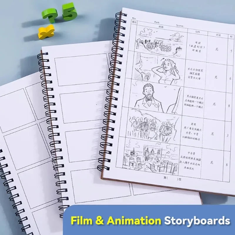 Victorious 50 Page/Book Creative Anime Split Screen Notebook Movie Storyboard