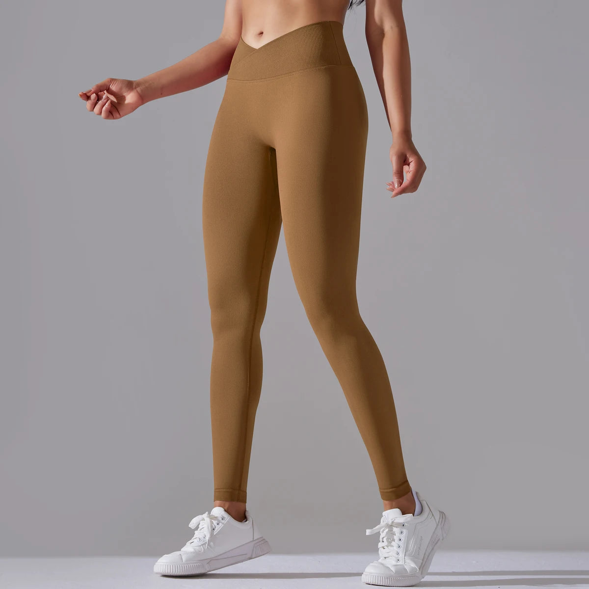 Crossover Waist Women Yoga Leggings / Victorious BioSync Leggings