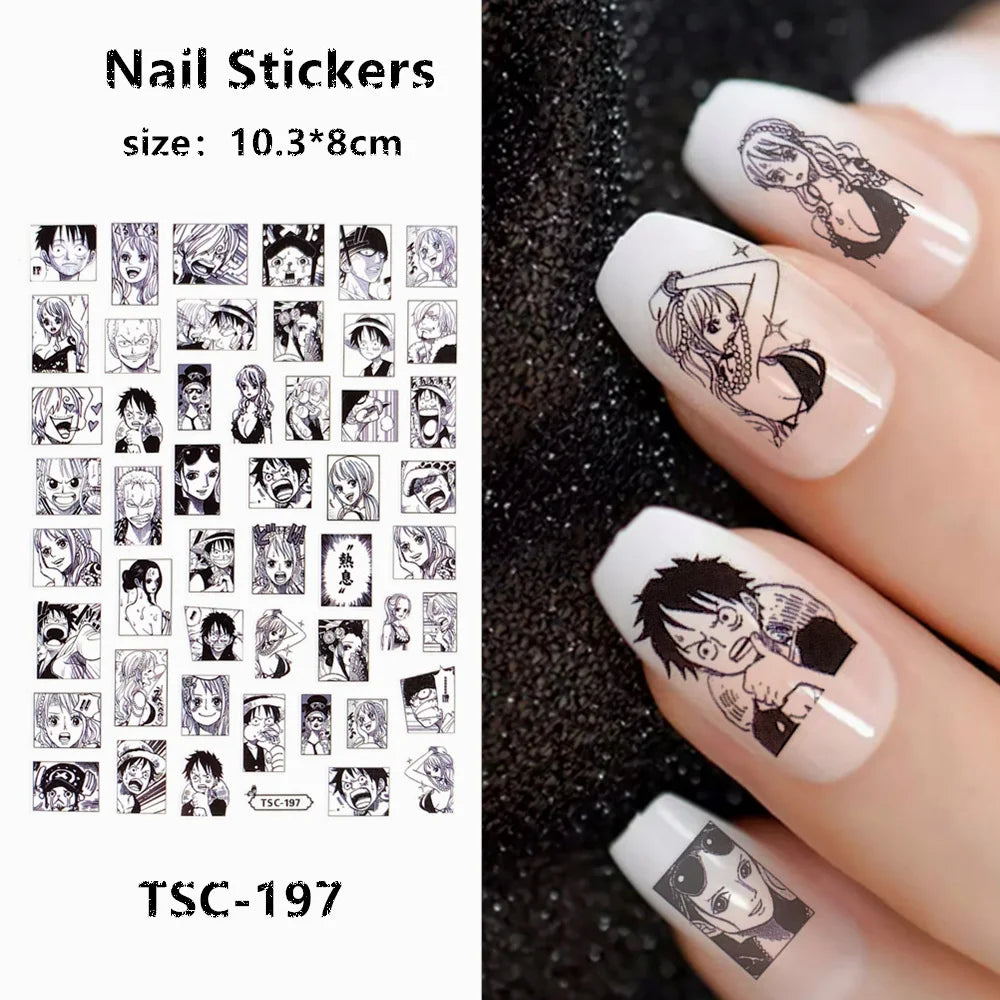 Victorious X2 Anime Nail Sticker/ One piece/ Demon Slayer/ Others