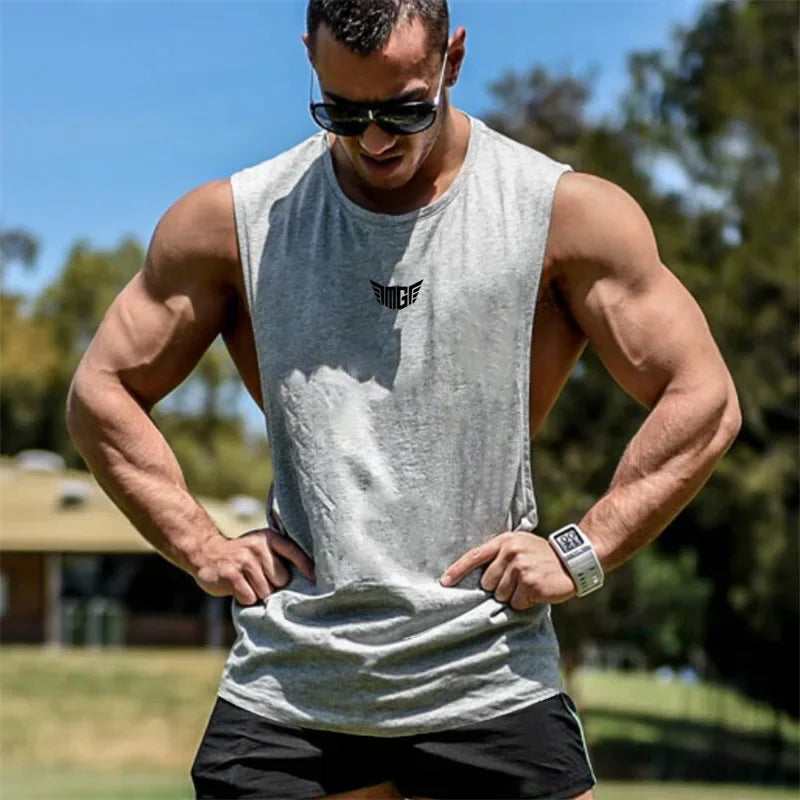 Bodybuilding Tank Tops Men/ Sports Sleeveless shirt /Muscle guys