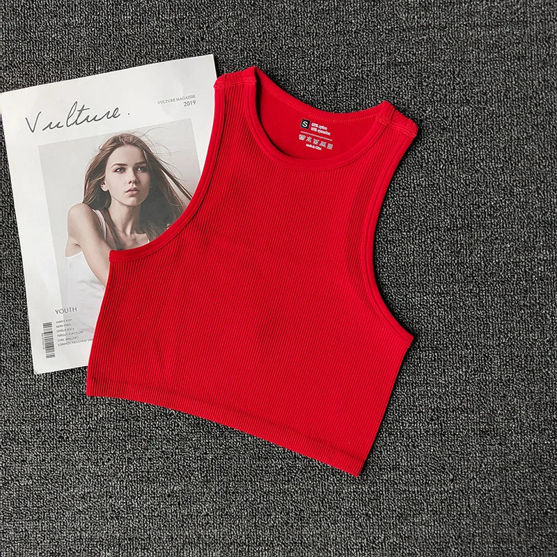 Summer Seamless Push Up Y2k tops Beautiful Sport Sexy Tank Top Mallas Casual Woman Corset Top