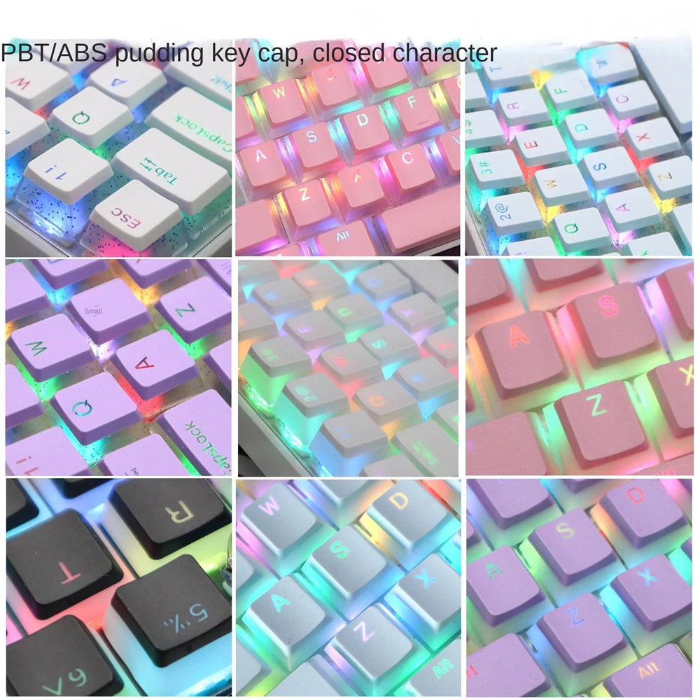 Victorious Dreamscape 104 Keys PBT Pudding Keycap Two-color Injection/ OEM Profile / for Gateron Cherry MX/ Mechanical Keyboard