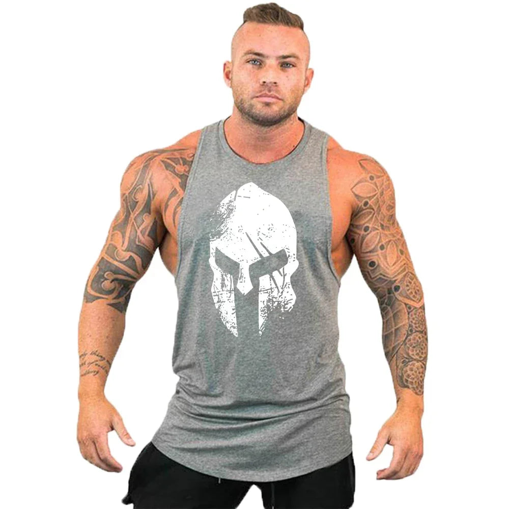 Workout Gym Tank Top /Mens Muscle Sleeveless Sportswear Shirt / Bodybuilding