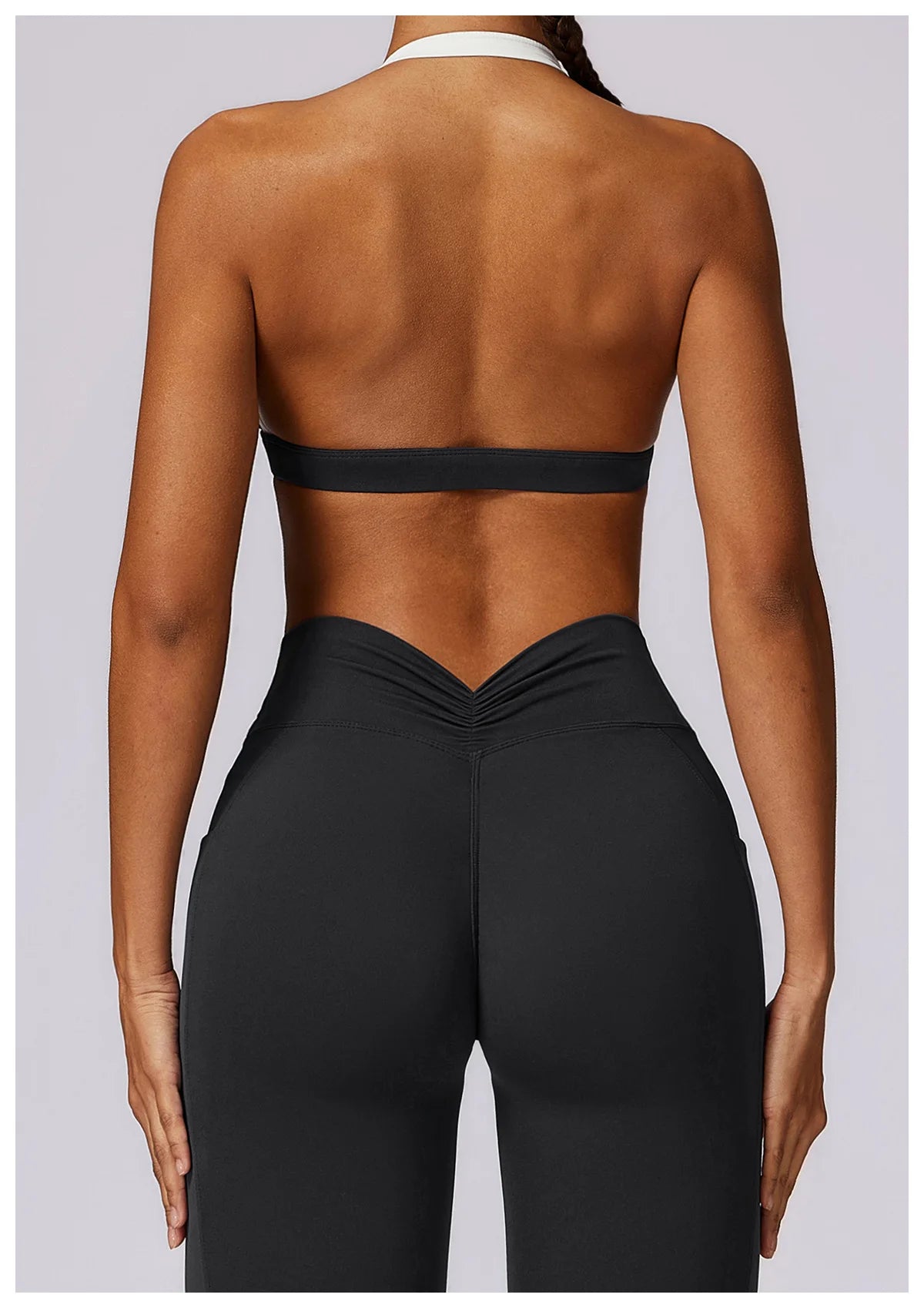 Women Fitness Running Bra Backless (Victorious Neon Circuit)