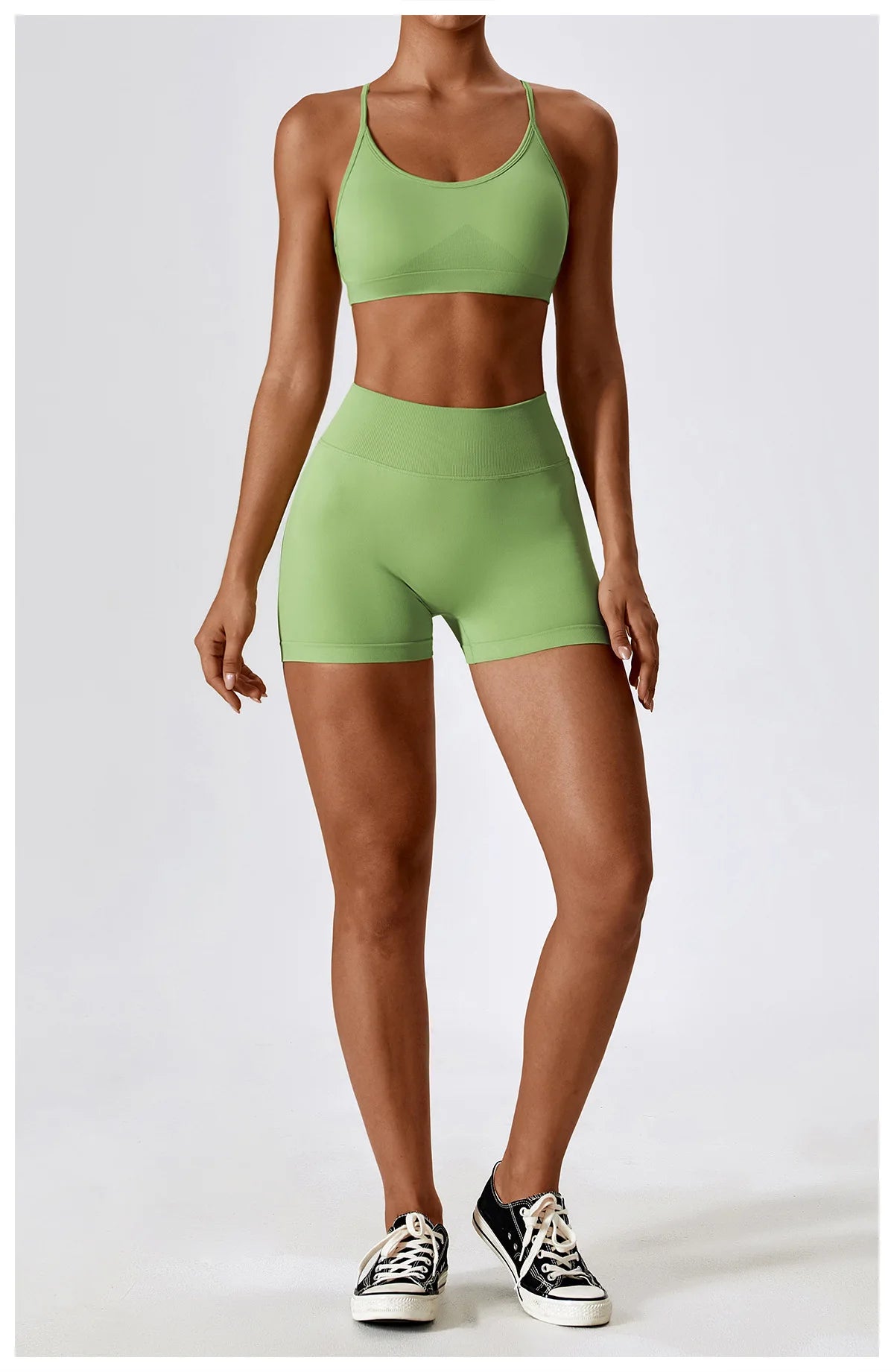 Women'S Gym Yoga Set/ Moisture Wicking Full Sets/ Short & Bra (Victorious AlpFlex)