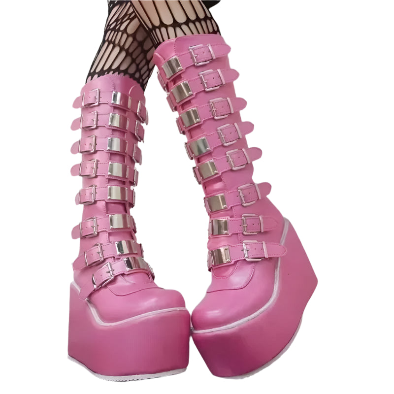 Punk Gothic Women Boots / High Heel Platform Boots