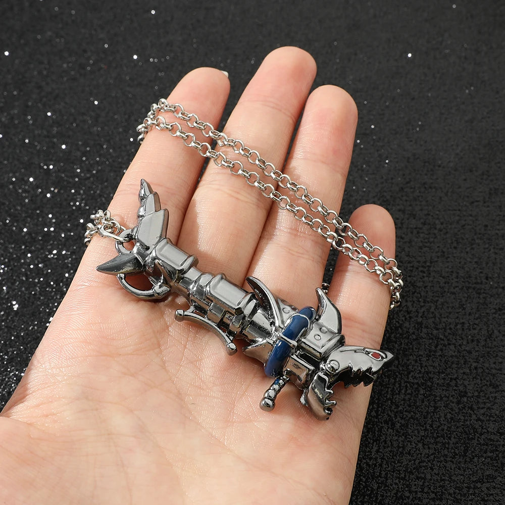 Victorious Jinx Fish Bones Rocket Launcher Metal Necklace