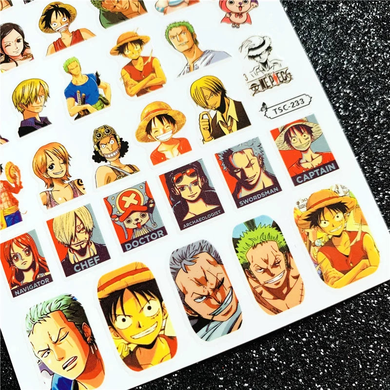 Victorious X2 Anime Nail Sticker/ One piece/ Demon Slayer/ Others