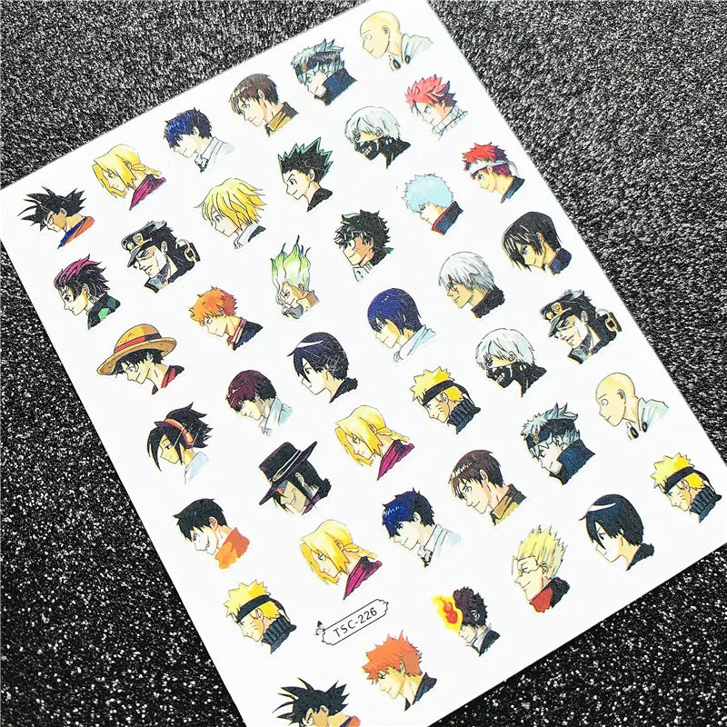Victorious X2 Anime Nail Sticker/ One piece/ Demon Slayer/ Others