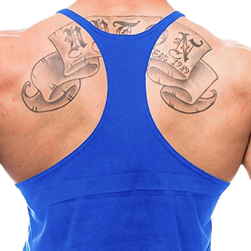 Gym Fitness Bodybuilding Tank Top/ Mens Sleeveless Y-back Tank Tops