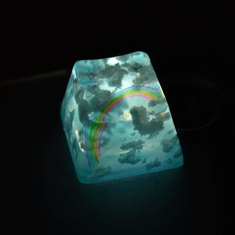 Victorious Nimbus Prism 1 Piece Handmade Resin Keycap/ MX Switch Mechanical Keyboard OEM Profile