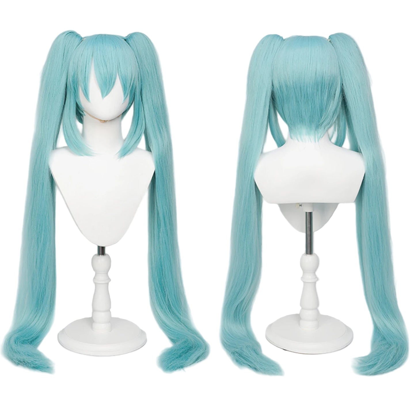 Hatsune Miku Anime Cosplay Wig/ 110cm Double Ponytail Synthetic Fiber Wig