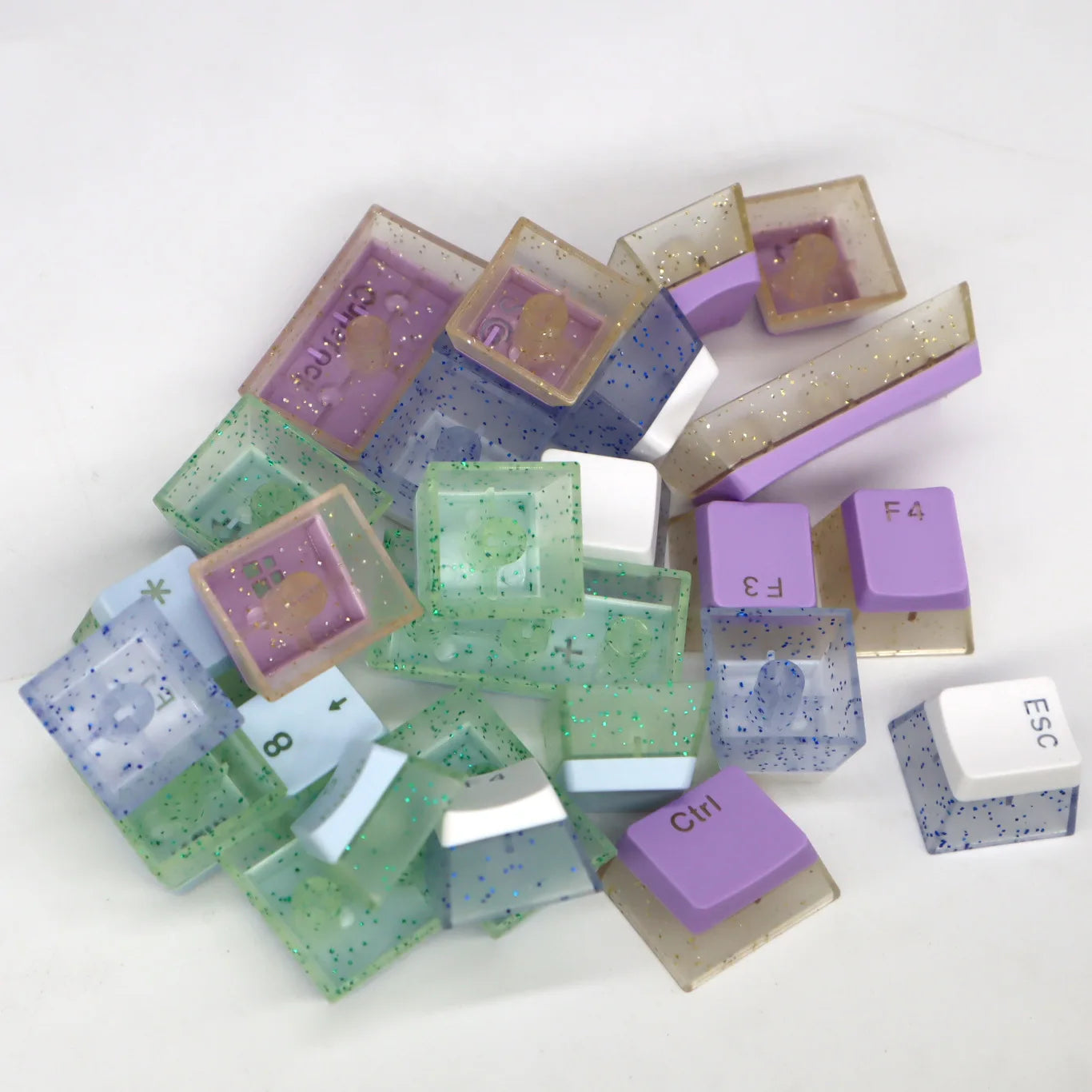 Victorious Dreamscape 104 Keys PBT Pudding Keycap Two-color Injection/ OEM Profile / for Gateron Cherry MX/ Mechanical Keyboard