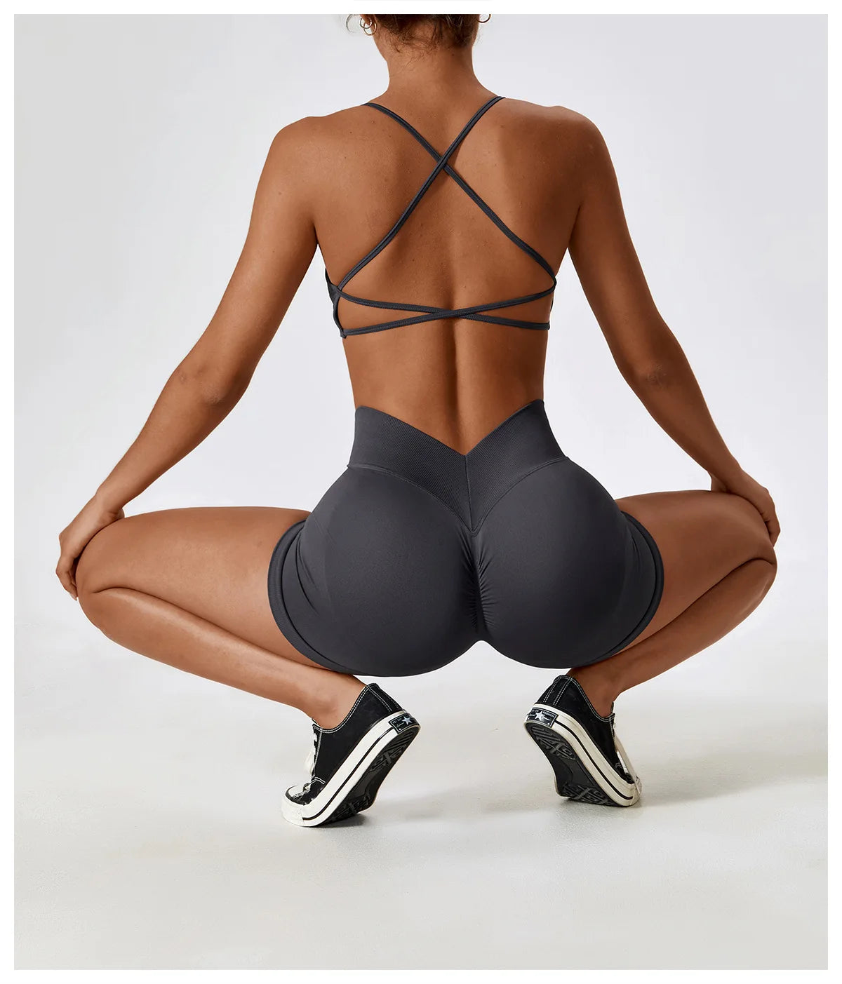 Women'S Gym Yoga Set/ Moisture Wicking Full Sets/ Short & Bra (Victorious AlpFlex)