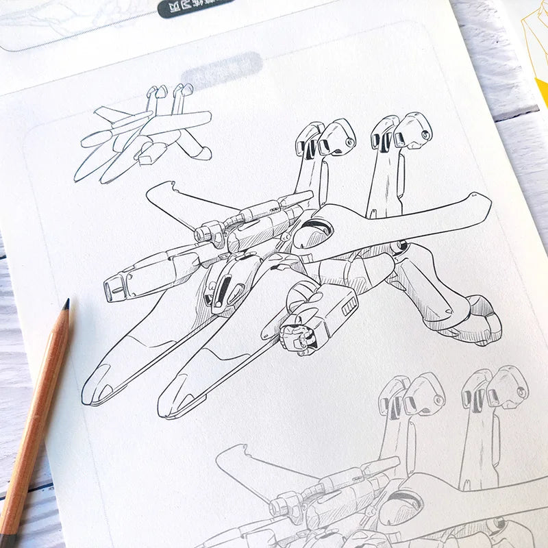 Victorious Anime character drawing introductory white sketchbook