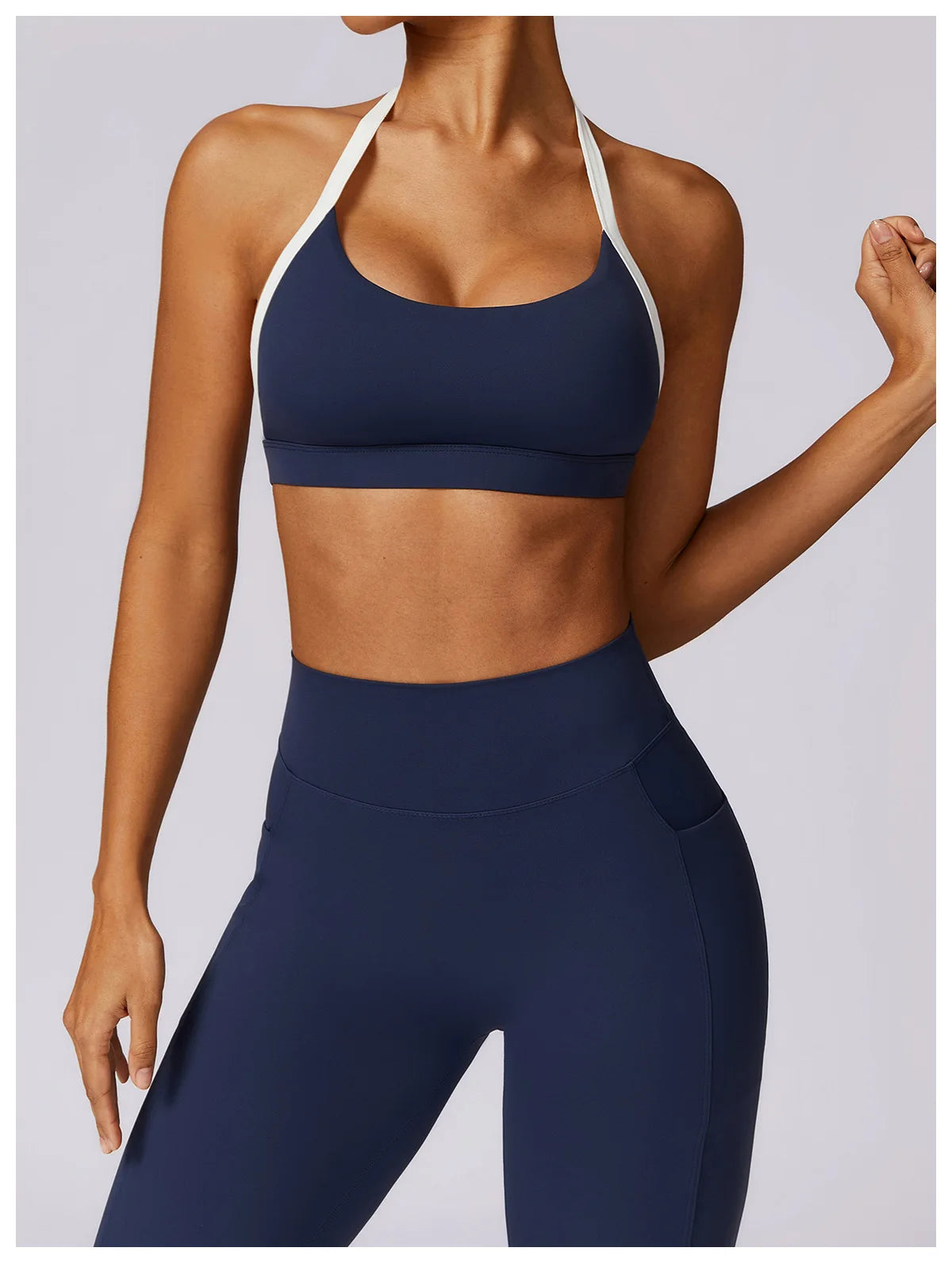 Women Fitness Running Bra Backless (Victorious Neon Circuit)