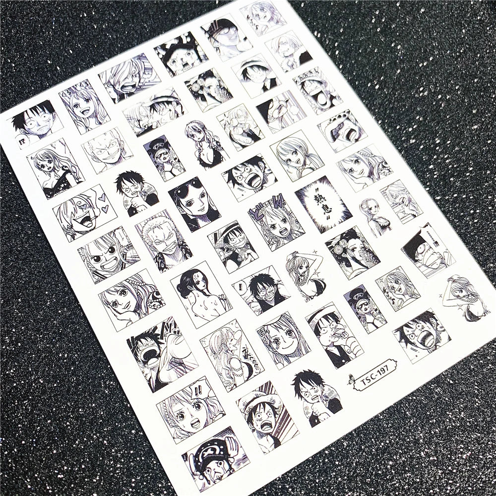 Victorious X2 Anime Nail Sticker/ One piece/ Demon Slayer/ Others
