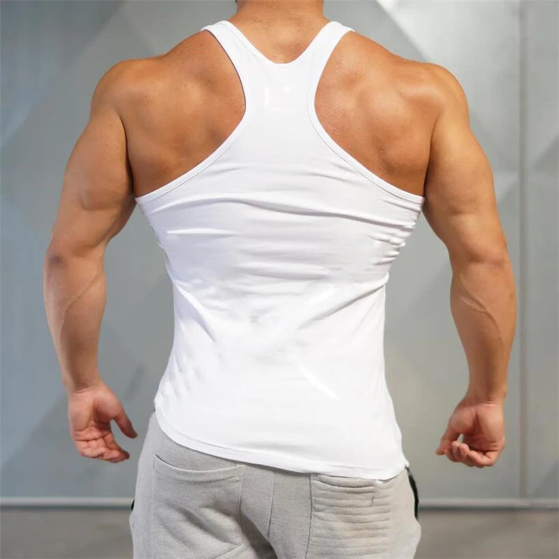 Gym Bodybuilding Muscle Tank Top/ Sleeveless Cotton Breathable Tank Top