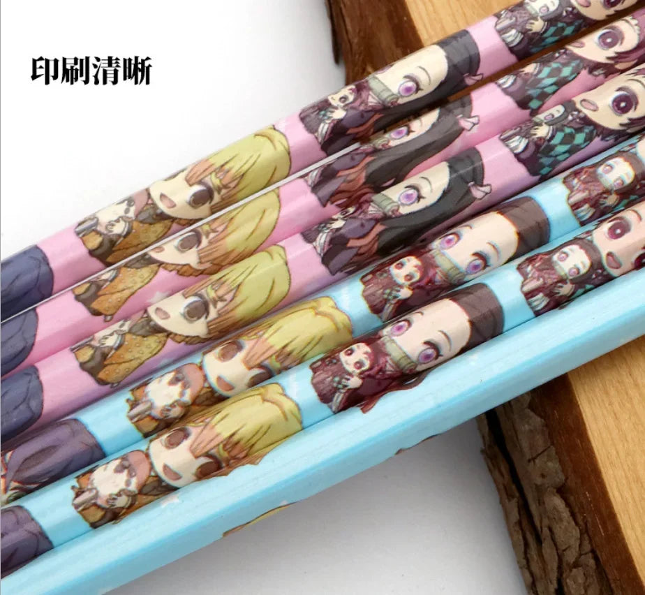 Victorious 12 Pcs Anime Demon Slayer Drawing Pencil (Wood HB)