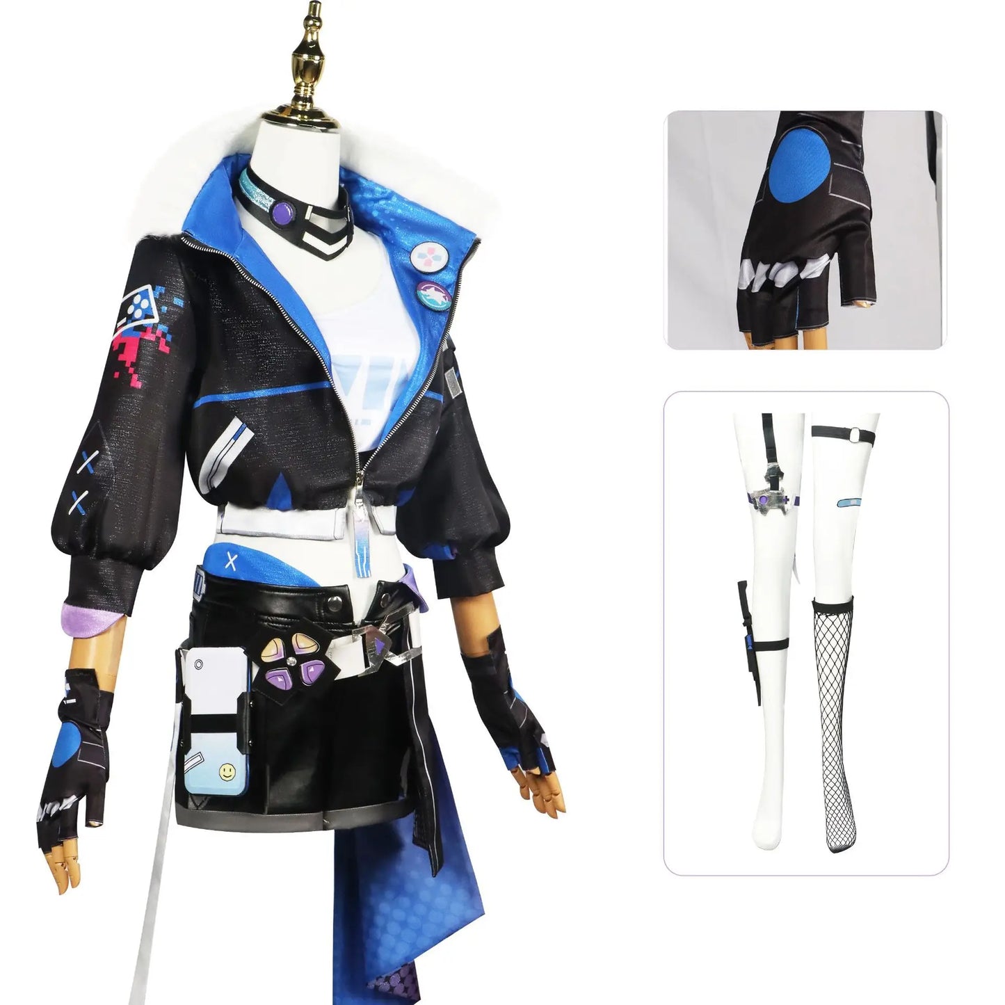 Silver Wolf Full Set Cosplay / Game Honkai Start Rail Silver Wolf Cosplay