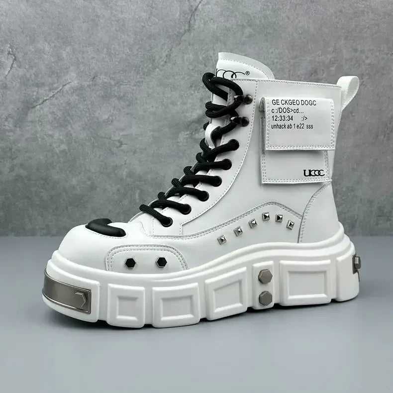 Victorious Fiery Fuji Thick-soled High-top Men's Boots