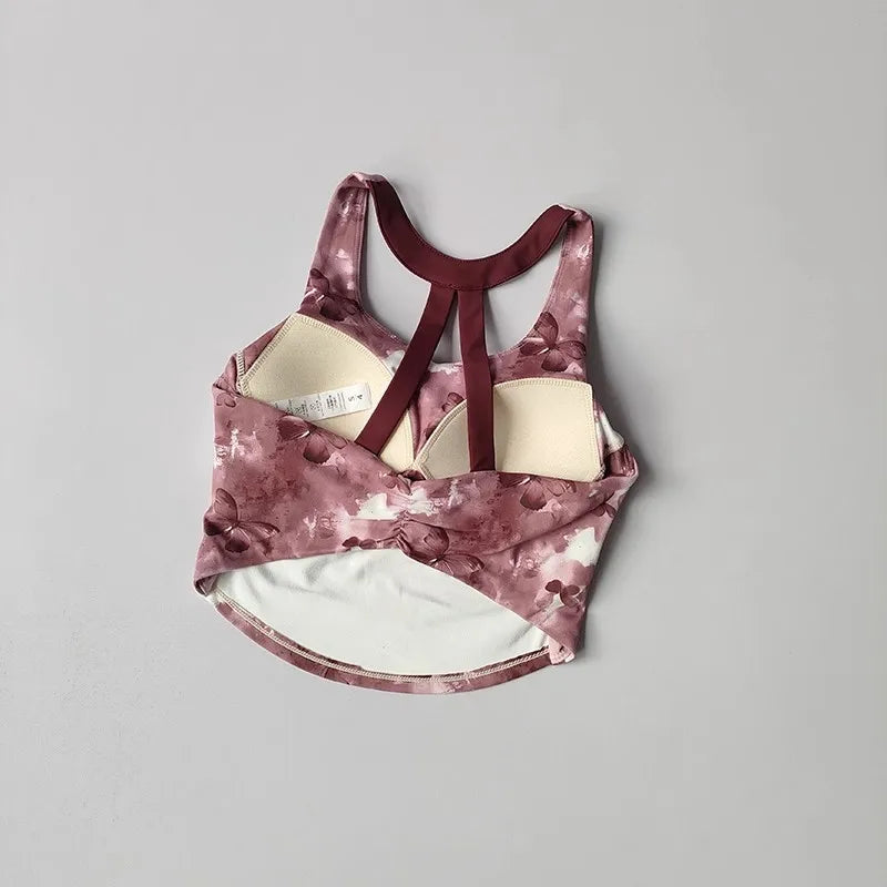 Pattern Sports Bra for Women /Gym Yoga Bra