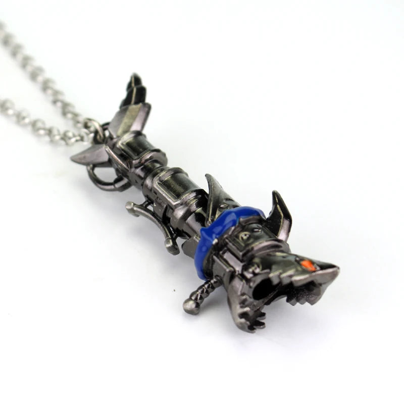 Victorious Jinx Fish Bones Rocket Launcher Metal Necklace