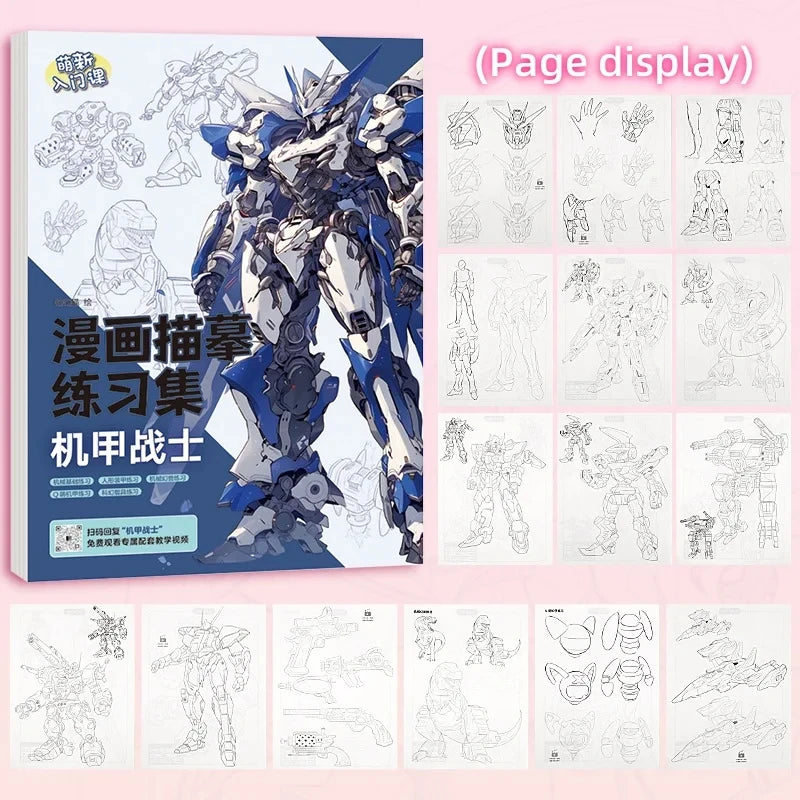Victorious Anime character drawing introductory white sketchbook