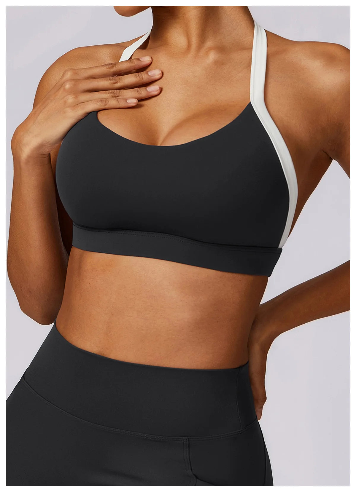 Women Fitness Running Bra Backless (Victorious Neon Circuit)