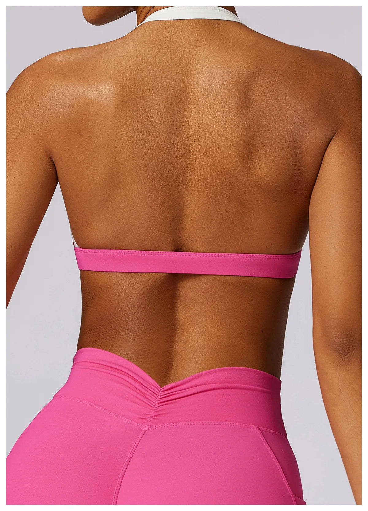 Women Fitness Running Bra Backless (Victorious Neon Circuit)