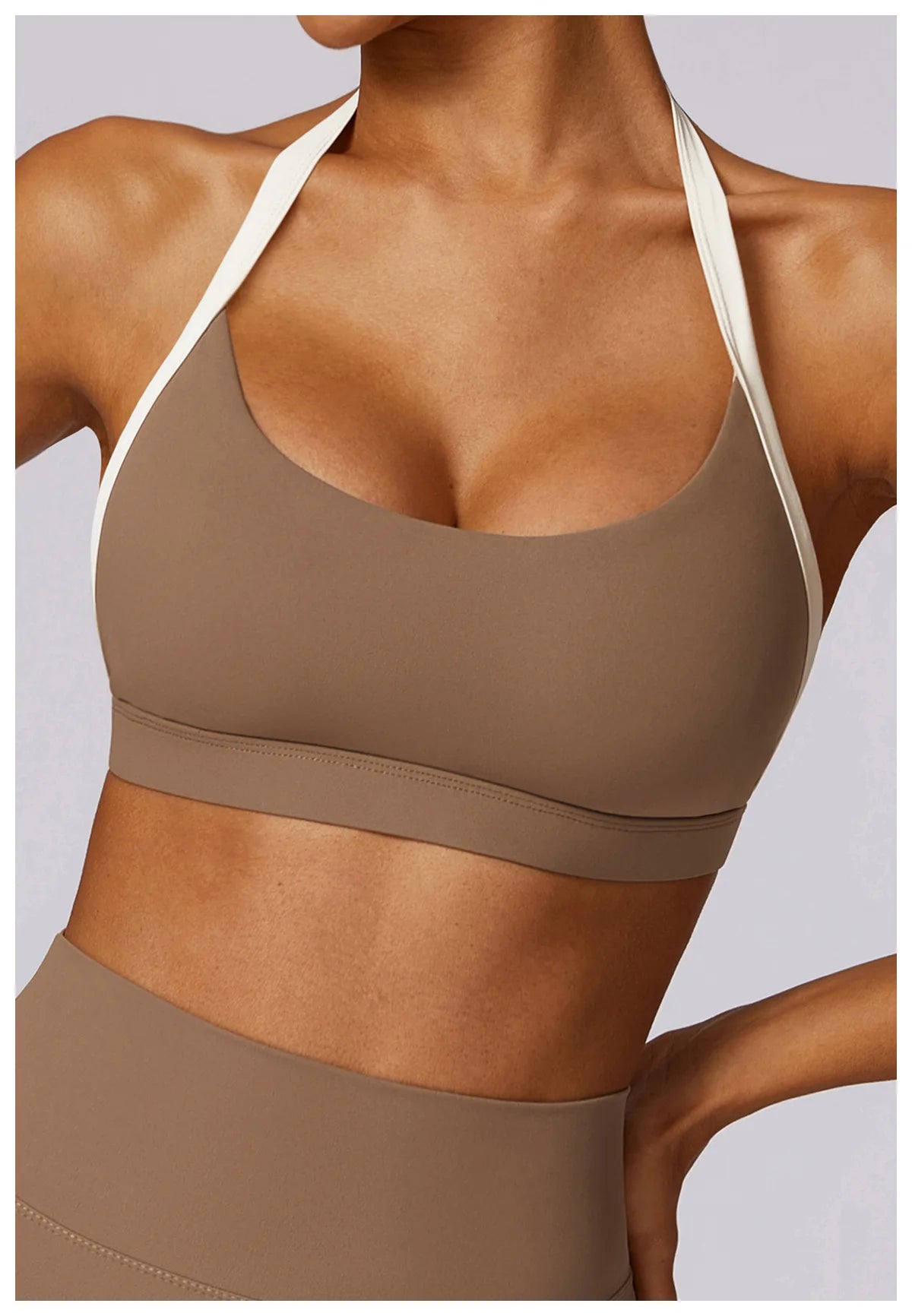 Women Fitness Running Bra Backless (Victorious Neon Circuit)