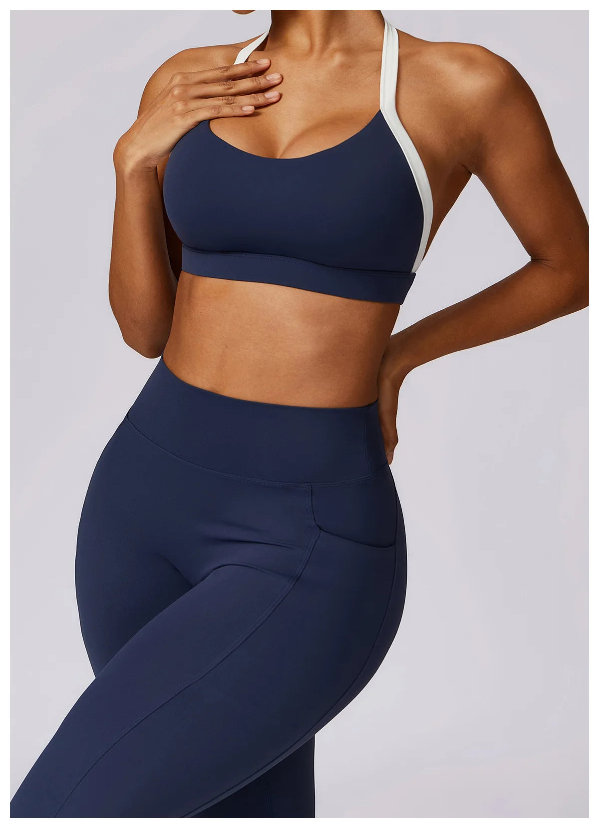 Women Fitness Running Bra Backless (Victorious Neon Circuit)