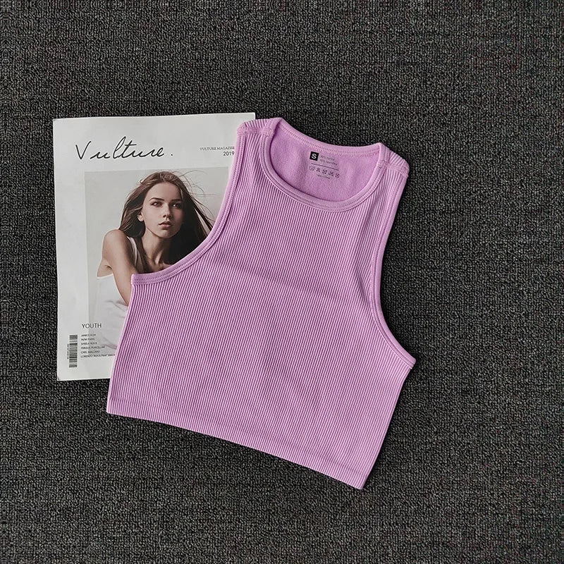 Summer Seamless Push Up Y2k tops Beautiful Sport Sexy Tank Top Mallas Casual Woman Corset Top