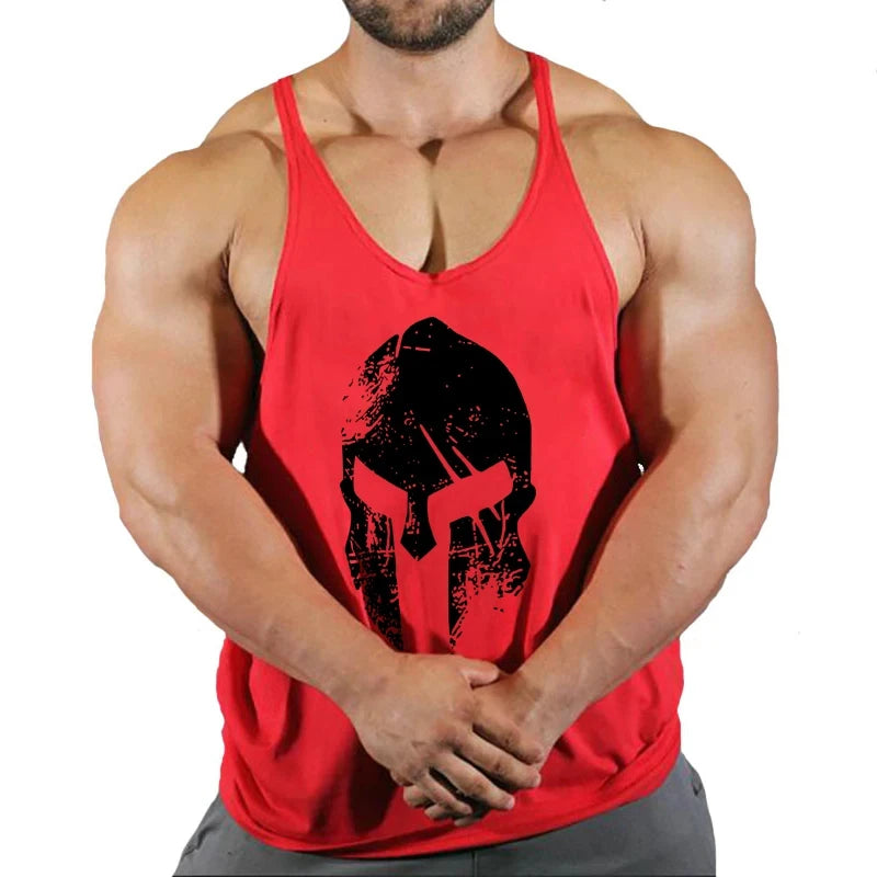 Muscular Man Gym Tank Top/ Bodybuilding and Fitness Stringer Clothing