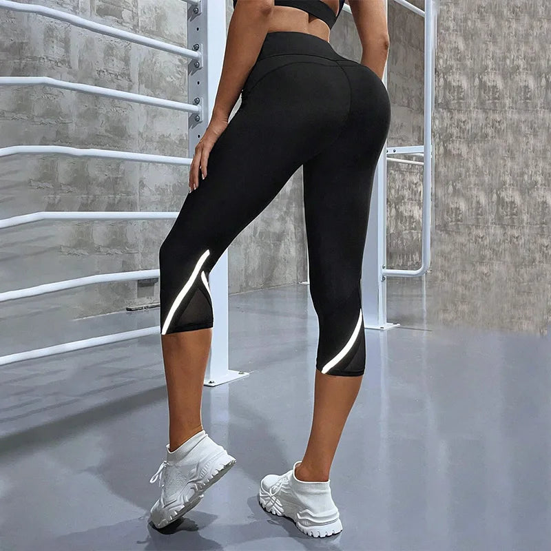 Mesh High Waist Yoga Pants / Capri Leggings for Women (Victorious Chrona Leggings)