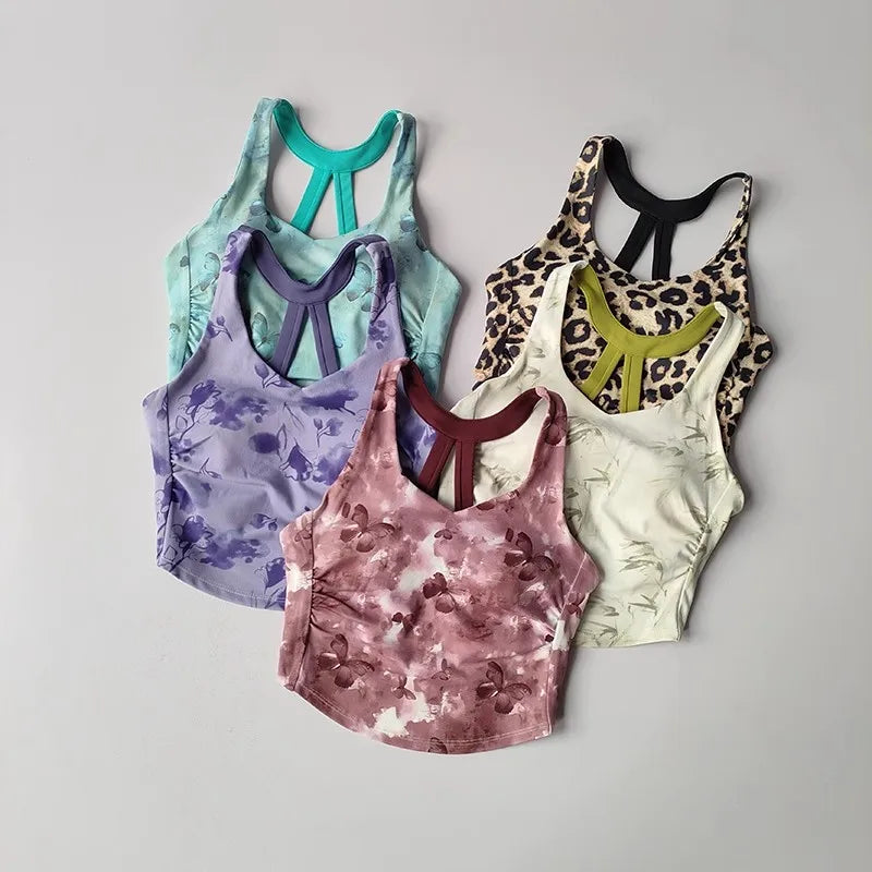 Pattern Sports Bra for Women /Gym Yoga Bra