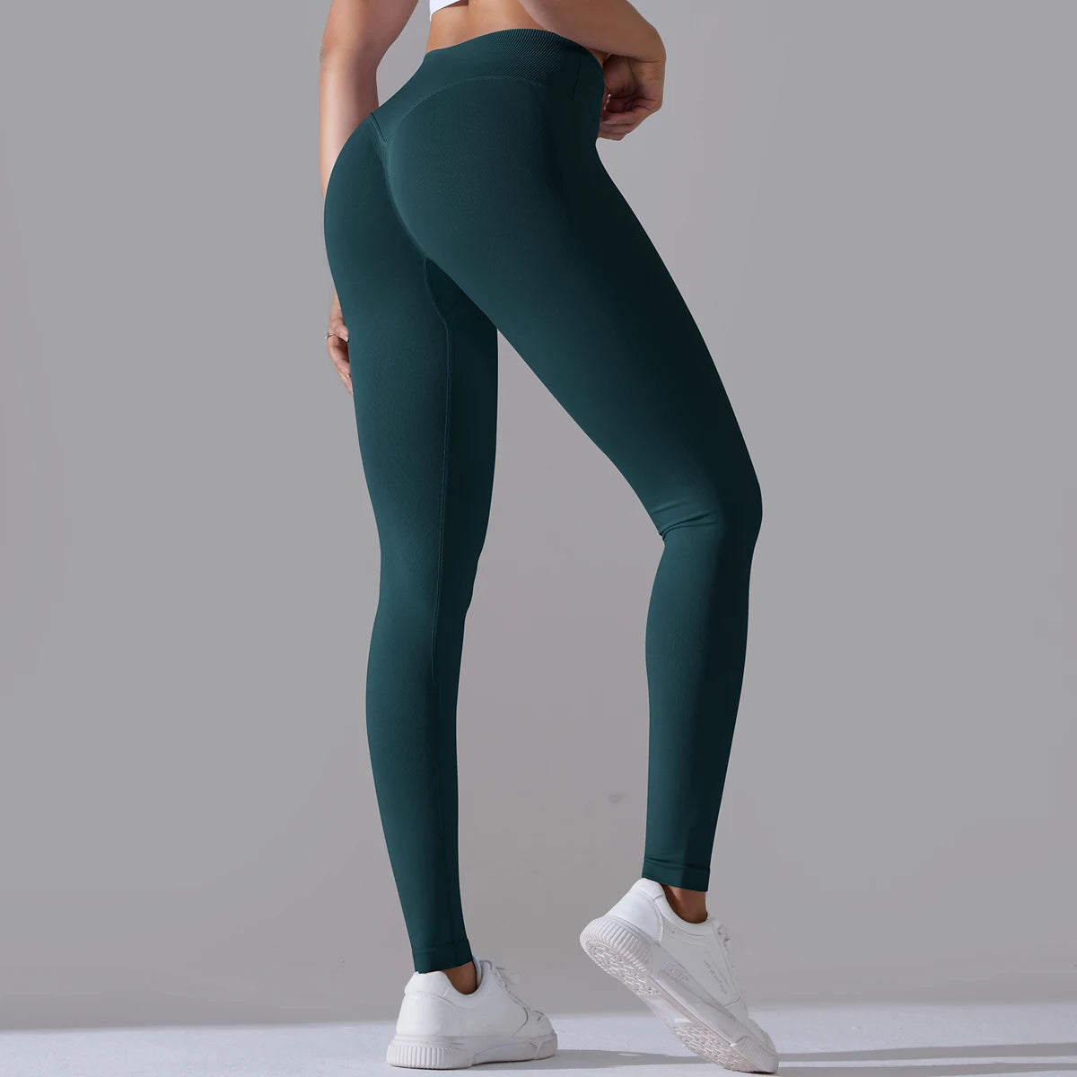 Crossover Waist Women Yoga Leggings / Victorious BioSync Leggings