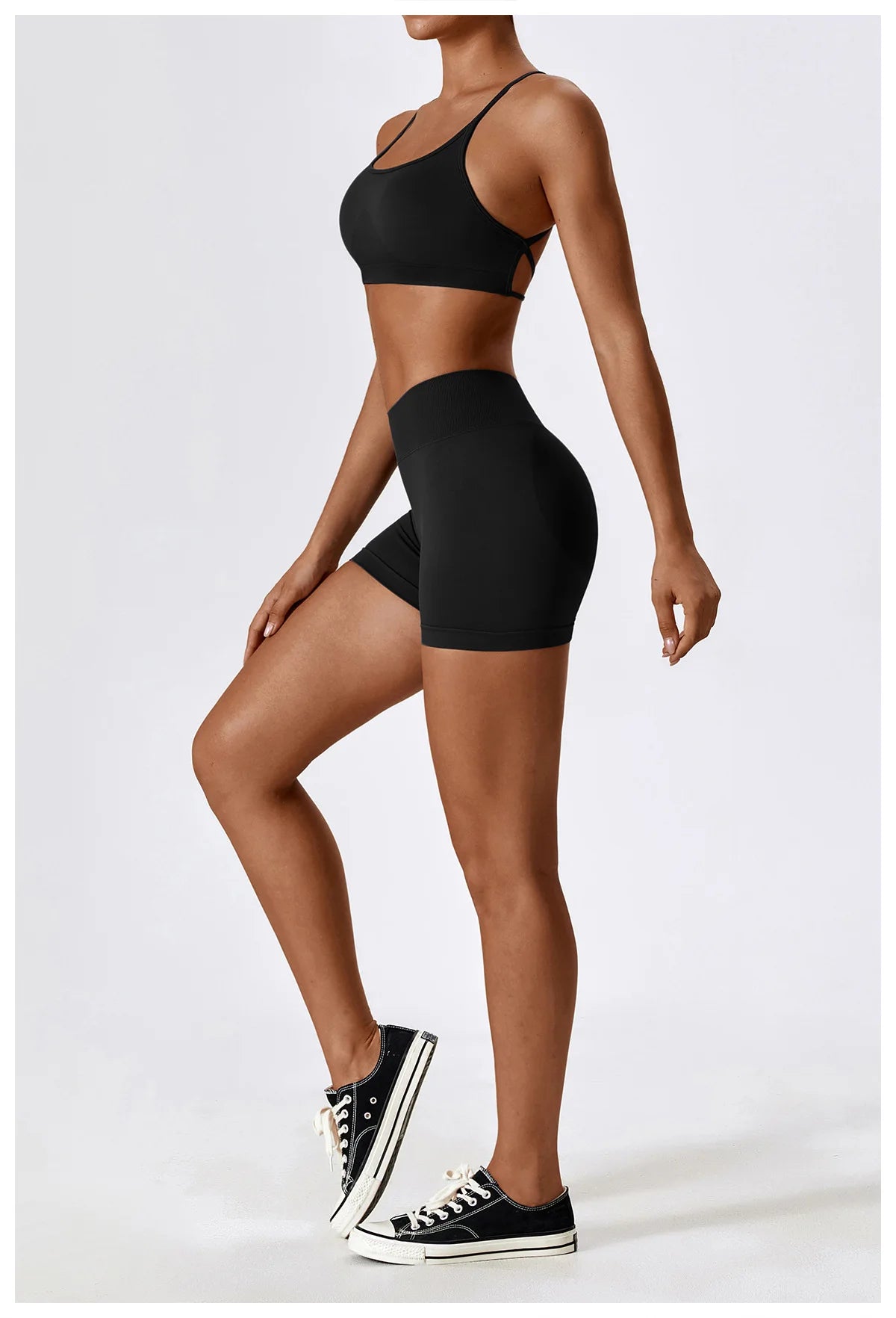 Women'S Gym Yoga Set/ Moisture Wicking Full Sets/ Short & Bra (Victorious AlpFlex)