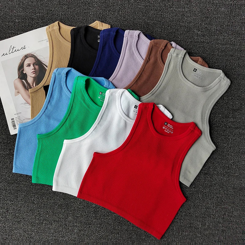 Summer Seamless Push Up Y2k tops Beautiful Sport Sexy Tank Top Mallas Casual Woman Corset Top