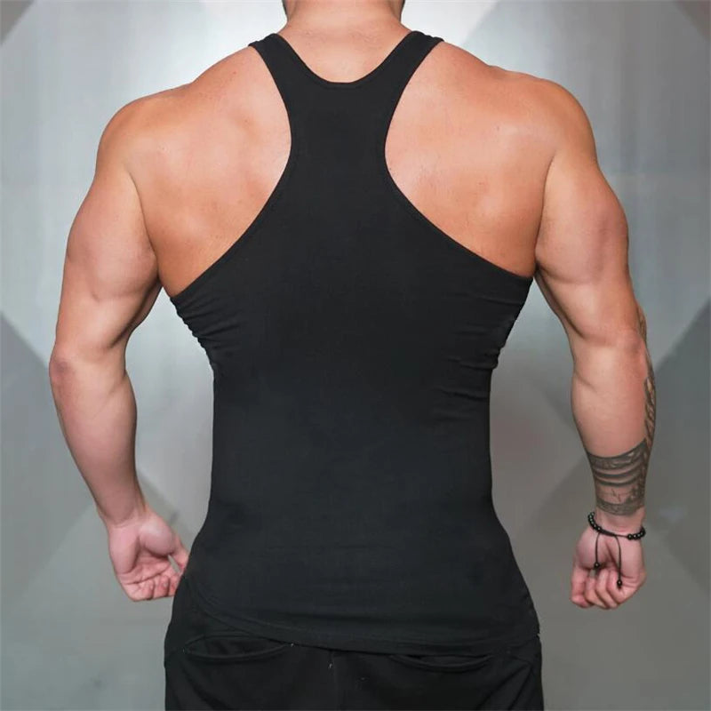 Gym Bodybuilding Muscle Tank Top/ Sleeveless Cotton Breathable Tank Top
