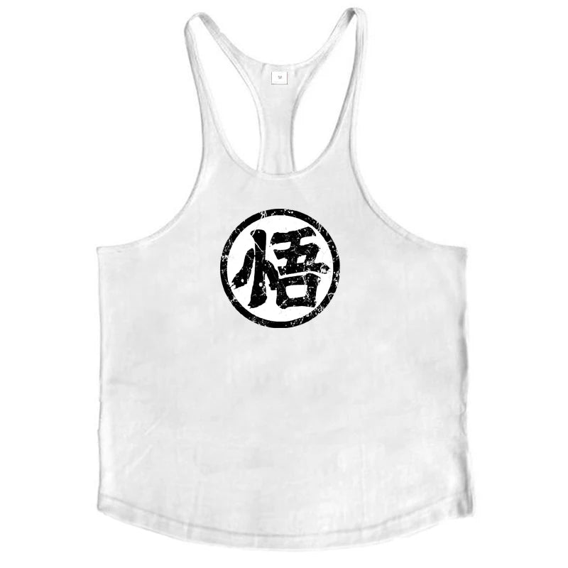 Gym Fitness Bodybuilding Tank Top/ Mens Sleeveless Y-back Tank Tops
