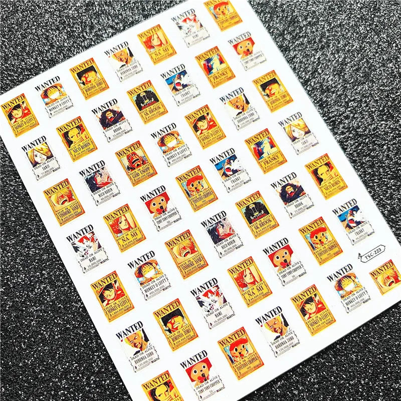Victorious X2 Anime Nail Sticker/ One piece/ Demon Slayer/ Others