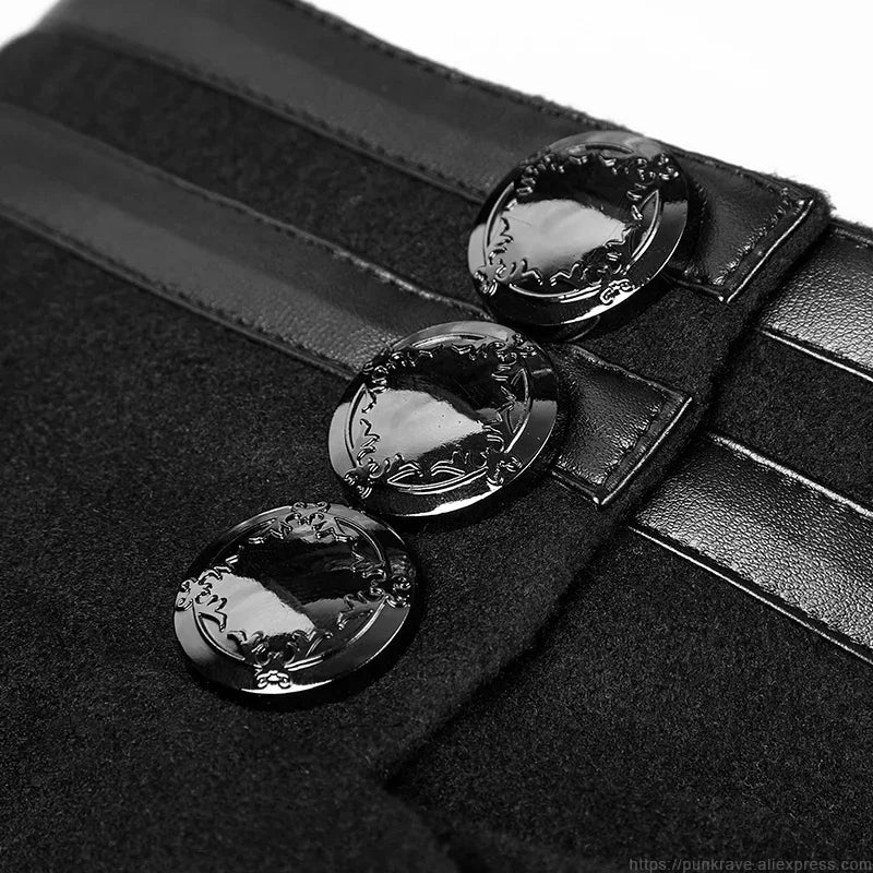 Victorious Obsidian Warden Button Wool Coat